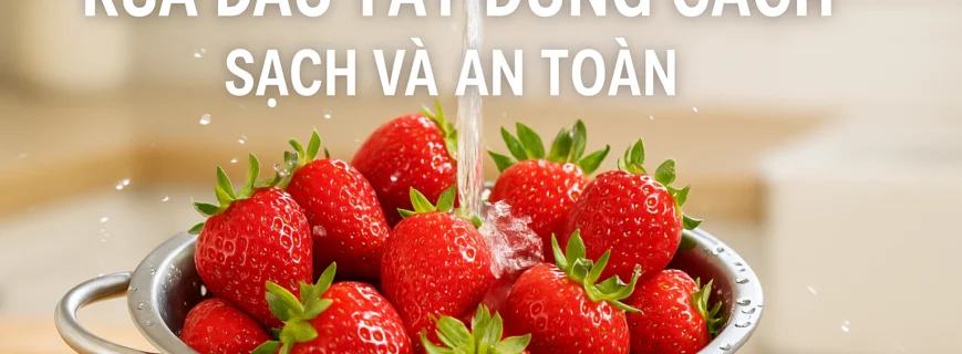 Rửa dâu tây đúng cách, sạch và an toàn mà có thể bạn chưa biết