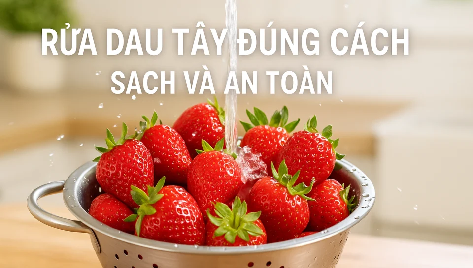 Rửa dâu tây đúng cách, sạch và an toàn mà có thể bạn chưa biết